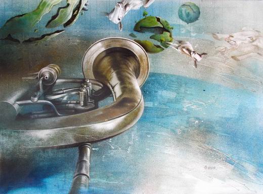 Zapomenut� son�ta, pl�tno 100x120cm