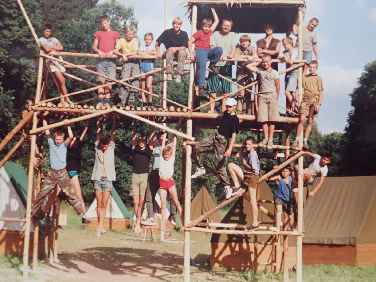 T�bor 1. odd�lu skaut� Chvalkovice 1993